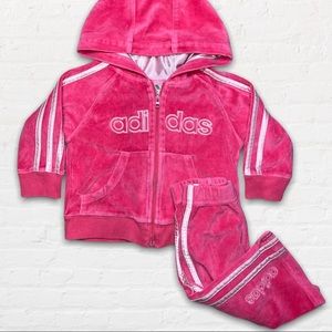 Adidas Velour Tracksuit Set